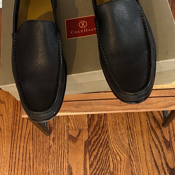 Cole Haan Men\'s Black Leather Loafers Size 10.5 W/Box Lauderdale Venitian main image 7